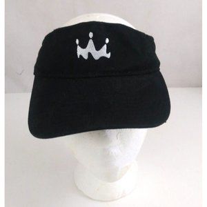 Headmost Black With Silver Design Embroidered Unisex Adjustable Visor